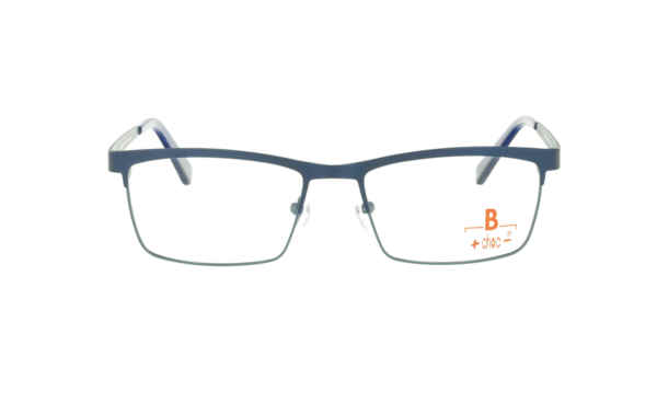 Brille +choc- C569 oben dunkelbau/unten blau matt | Brillenmann