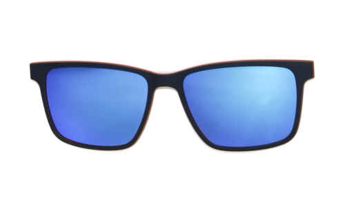 Brille P·A·S·S P608 Sonnenclip blau polarisiert | Brillenmann