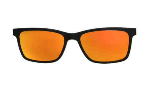 Brille P·A·S·S P610 Sonnenclip schwarz/orange polarisiert | Brillenmann