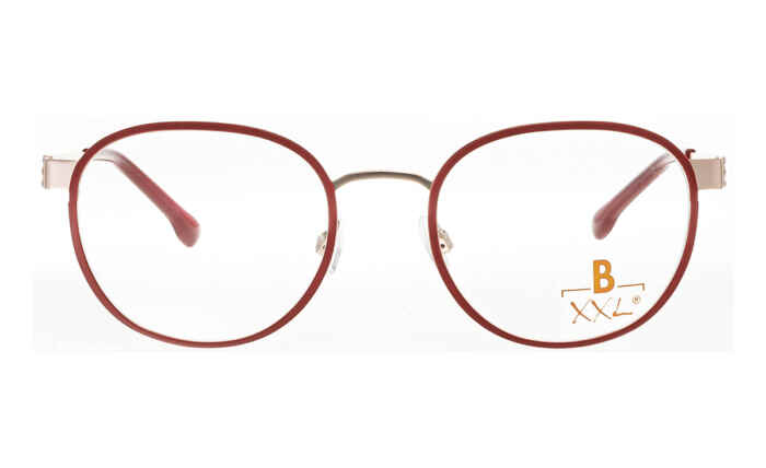 Brille XXL XXL1059 rot mit rosegold matt | Brillenmann