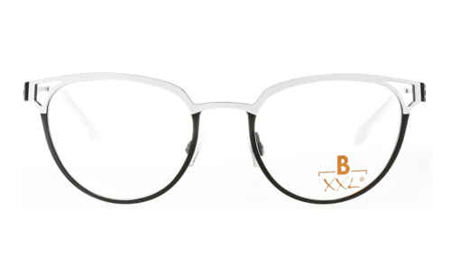 Brille XXL XXL1060 weiss mit schwarz matt | Brillenmann