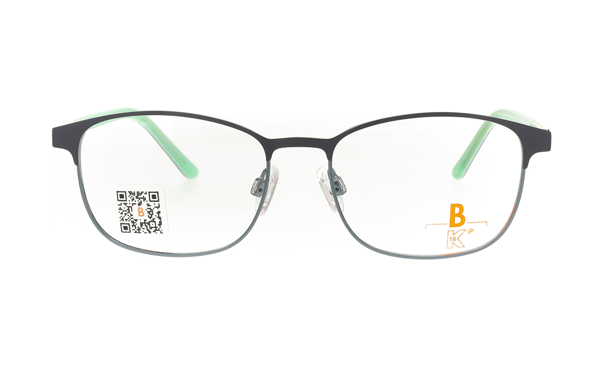 Brille K16 K1512 grau mit grün matt | Brillenmann