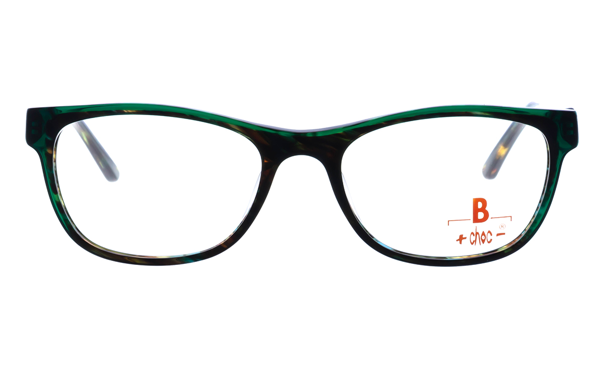 Brille +choc- C578 Front dunkel grün