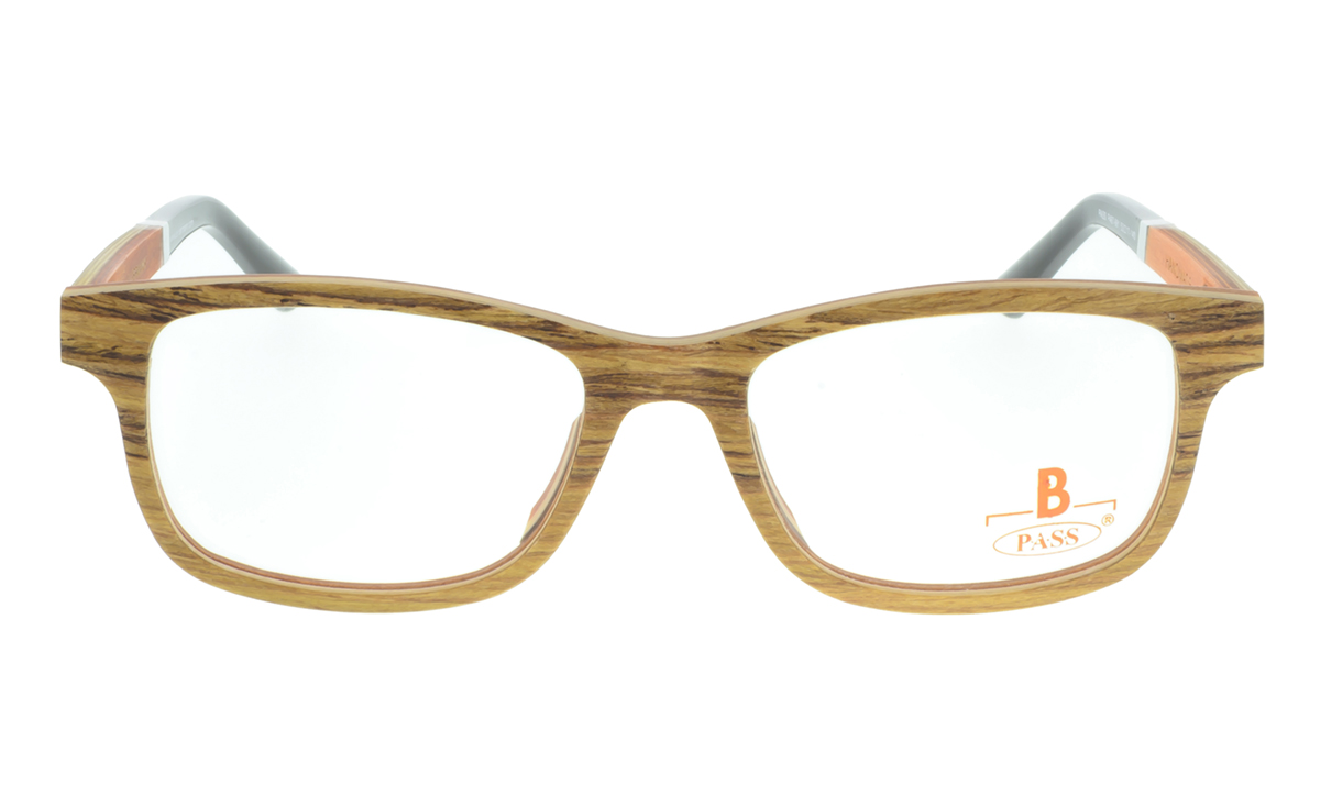 Brille P·A·S·S P467 braun holz | Brillenmann