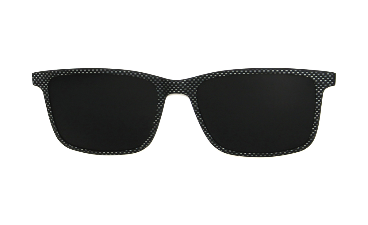 Brille P·A·S·S P606 Sonnen-Clip Carbon Muster