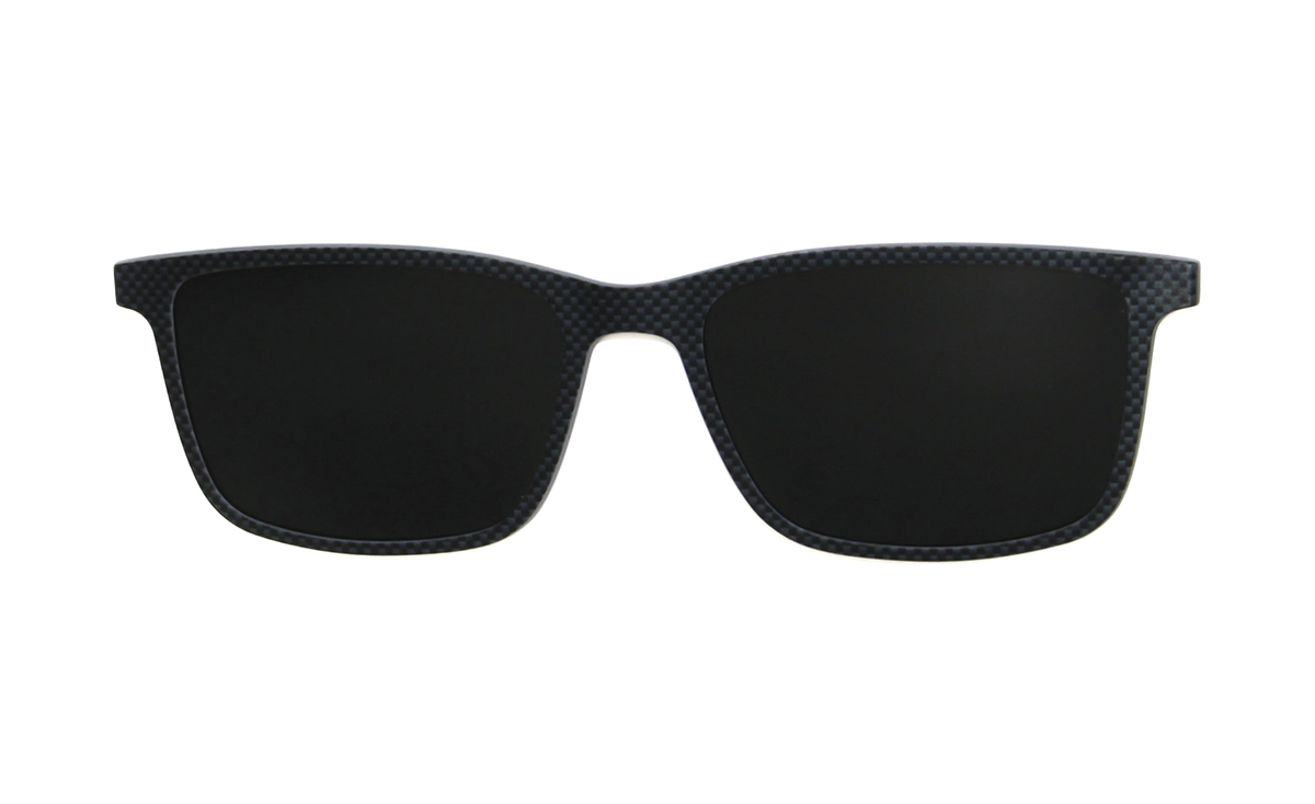 Brille P·A·S·S P606 Sonnenclip dunkelblau carbon | Brillenmann