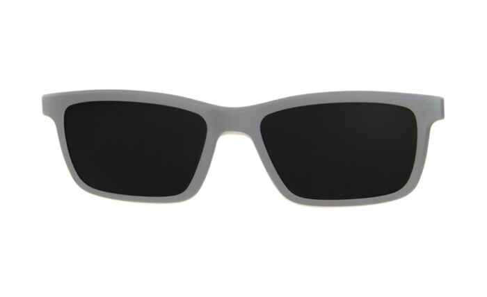 Brille P·A·S·S P607 Sonnenclip grau matt | Brillenmann