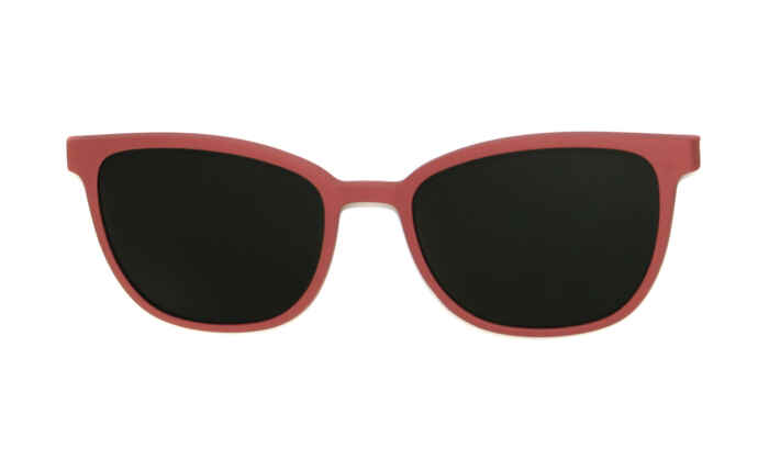 Brille P·A·S·S P615 Sonnenclip rot matt