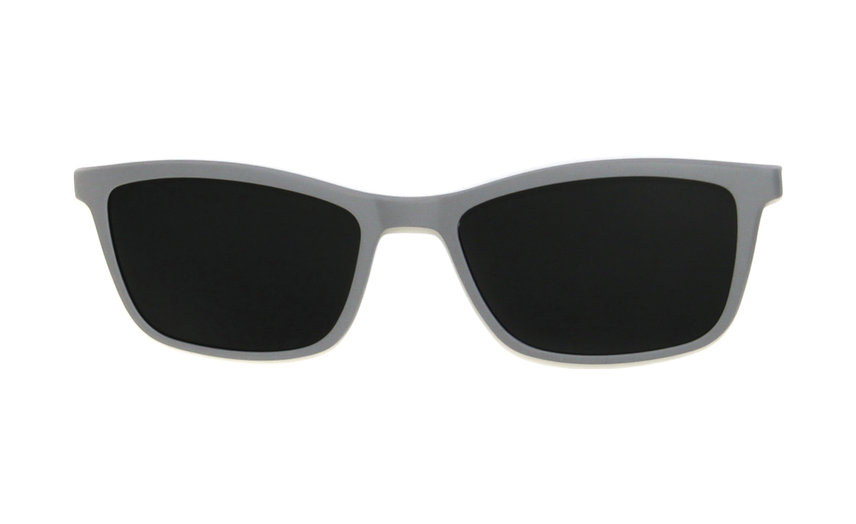 Brille P·A·S·S P617 Sonnenclip grau matt