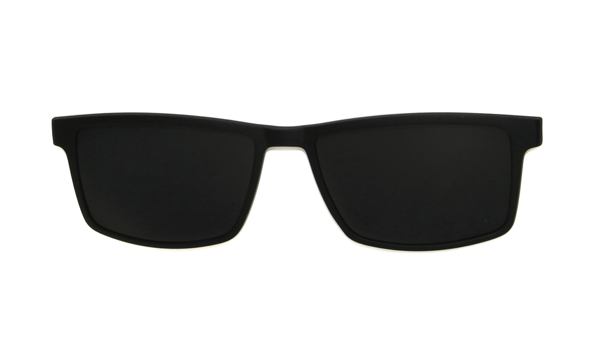 Brille P·A·S·S P618 Sonnenclip schwarz matt | Brillenmann