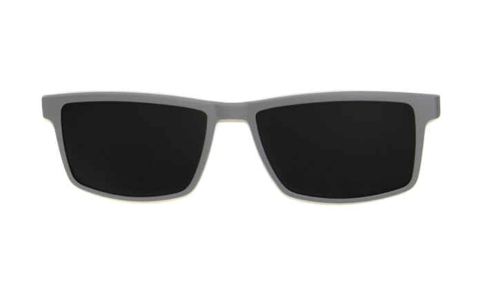 Brille P·A·S·S P618 Sonnenclip grau matt | Brillenmann