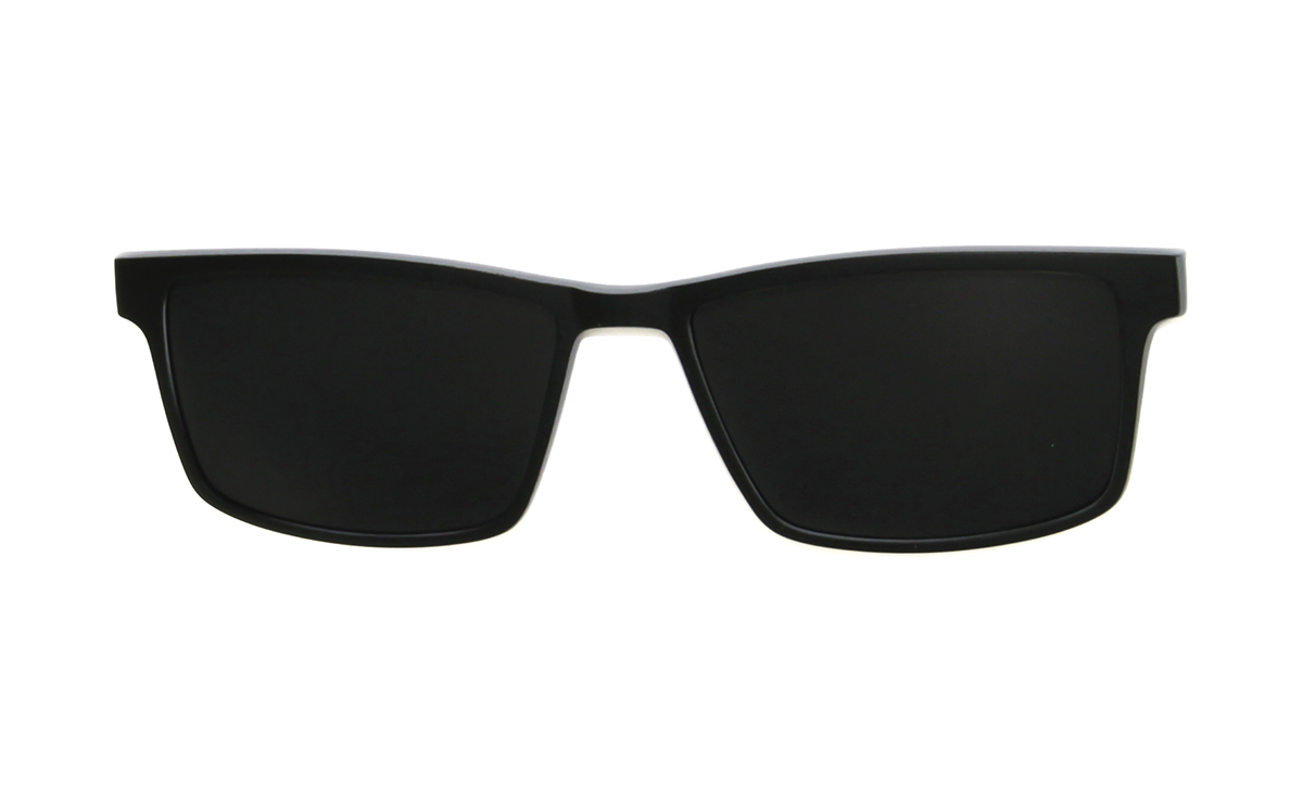 Brille P·A·S·S P620 Sonnenclip schwarz matt