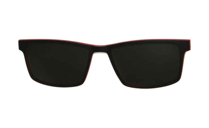 Brille P·A·S·S P620 Sonnenclip schwarz matt