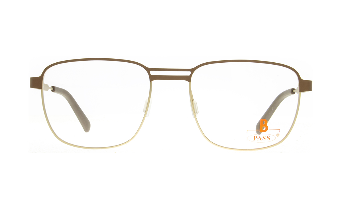 Brille P·A·S·S P588 oben braun matt